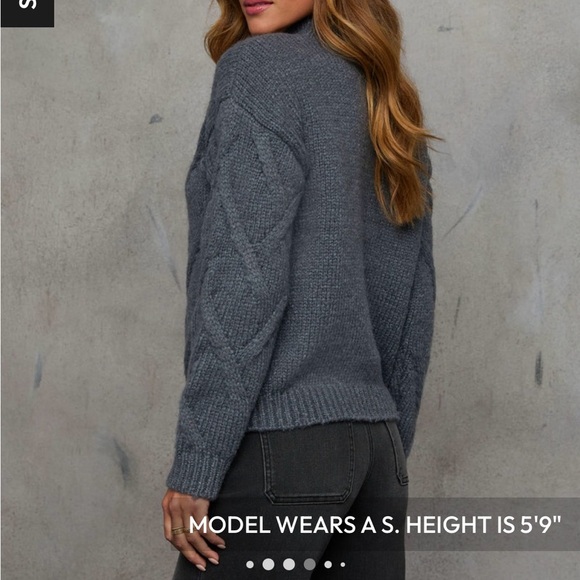 VICI- The Joan Cable Knit Sweater - Picture 2 of 7